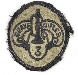 U.S. Army ,  3rd Cavalry Regiment patch, well used