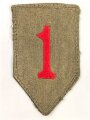 U.S. Army ,  1st Infantry Division patch, used