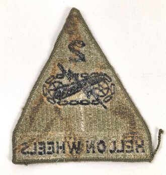 U.S. Army , 2nd Armoured Division patch, used