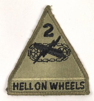 U.S. Army , 2nd Armoured Division patch, used