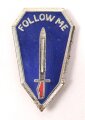 U.S. Army Unit Crest "US Army Infantry School", Rückseitig Klebereste