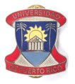 U.S. Army Unit Crest "Universidat de Puerto Rico"