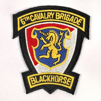 U.S. Army, 6th Cavalry Brigade " Blackhorse" patch