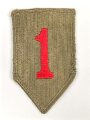 U.S. Army, 1st Infantry Regiment patch, well used