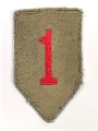 U.S. Army, 1st Infantry Regiment patch, well used