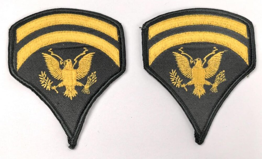 U.S. Army , Specialist First Class Rank insignia, pair, 20,00