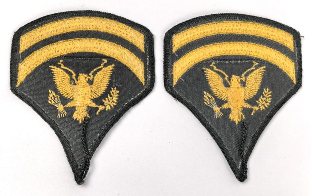 U.S. Army , Specialist First Class Rank insignia, pair, 20,00