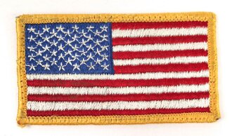 U.S. Army flag, for wear on left shoulder 45 x 81mm