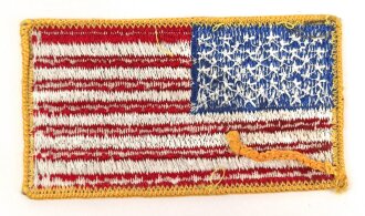 U.S. Army flag, for wear on left shoulder 45 x 81mm