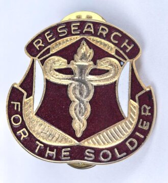 U.S. Army Unit Crest "Medical Research and...