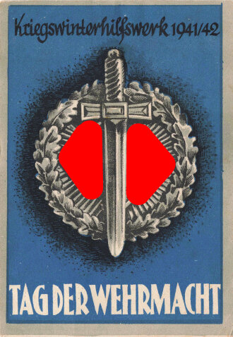 Winterhilfswerk Ansichtskarte "Kriegswinterhilfswerk 1941/42 - Tag der Wehrmacht"