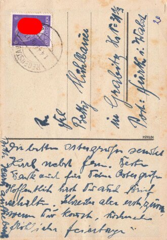 Winterhilfswerk Ansichtskarte "Kriegswinterhilfswerk...