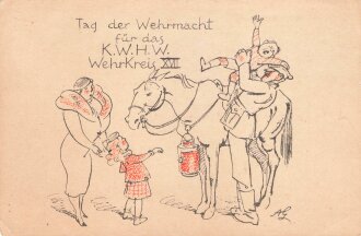 Winterhilfswerk Ansichtskarte "Tag der Wehrmacht...