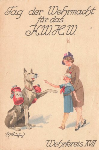 Winterhilfswerk Ansichtskarte "Tag der Wehrmacht...