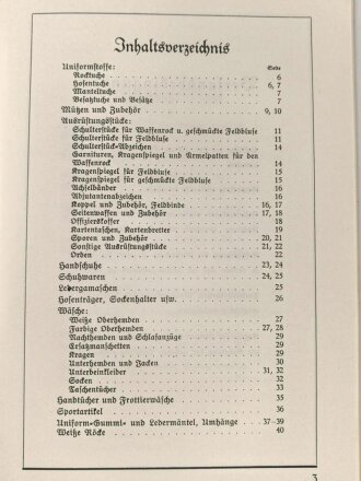 REPRODUKTION, Katalog "Heereskleiderkasse...