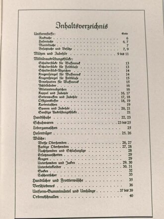 REPRODUKTION, Katalog "Heereskleiderkasse 1936/37", DIN A5, 48 Seiten