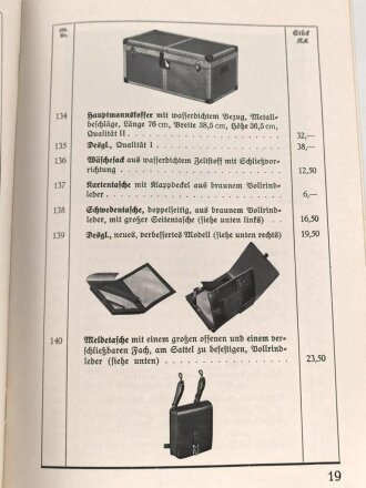 REPRODUKTION, Katalog "Heereskleiderkasse 1936/37", DIN A5, 48 Seiten