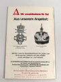 REPRODUKTION, Katalog "Heereskleiderkasse 1936/37", DIN A5, 48 Seiten
