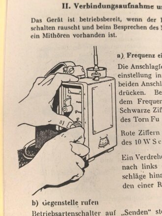 REPRODUKTION, D 1037/5 Gebrauchsanleitung für den Kleinfunksprecher d, datiert 1944, DIN A5, 16 Seiten