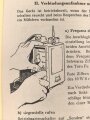 REPRODUKTION, D 1037/5 Gebrauchsanleitung für den Kleinfunksprecher d, datiert 1944, DIN A5, 16 Seiten