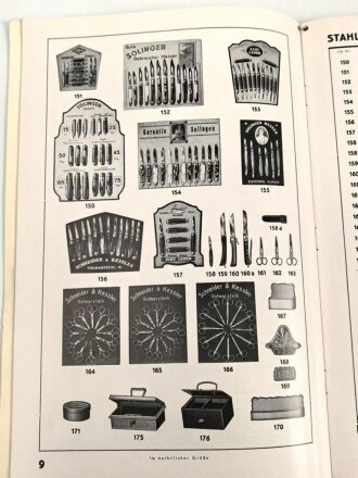 Schneider & Kessler "Bedarfsartikel für Heeres-, Marine-, Fliegerschutz- und Reichsarbeitsdienst-Kantinen" datiert 1937, DIN A4, gebraucht