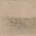 Deutsch Südwest ?, Foto 8 x 8cm, einen Schützen am Maschinengewehr, umgeben von Eingebohrenen darstellend, dazu ein weiteres Foto 8 x 9,5cm