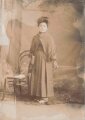 Tsingtau China, 4 Fotos 10 x 14-15cm, Seesoldaten und chinesische Frauen Darstellend
