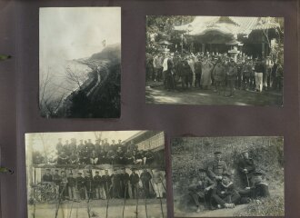 Internierte Angehörige der kaiserlichen Marine in Japan. Fotoalbum mit 163 Fotos eines Angehörigen des Kriegsgefangenenlager Narashino