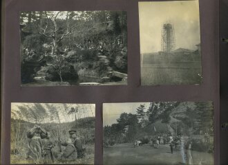 Internierte Angehörige der kaiserlichen Marine in Japan. Fotoalbum mit 163 Fotos eines Angehörigen des Kriegsgefangenenlager Narashino