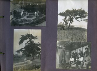 Internierte Angehörige der kaiserlichen Marine in Japan. Fotoalbum mit 163 Fotos eines Angehörigen des Kriegsgefangenenlager Narashino