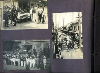 Internierte Angehörige der kaiserlichen Marine in Japan. Fotoalbum mit 163 Fotos eines Angehörigen des Kriegsgefangenenlager Narashino