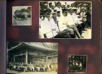 Internierte Angehörige der kaiserlichen Marine in Japan. Fotoalbum mit 163 Fotos eines Angehörigen des Kriegsgefangenenlager Narashino