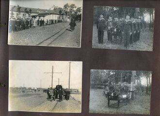Internierte Angehörige der kaiserlichen Marine in Japan. Fotoalbum mit 163 Fotos eines Angehörigen des Kriegsgefangenenlager Narashino