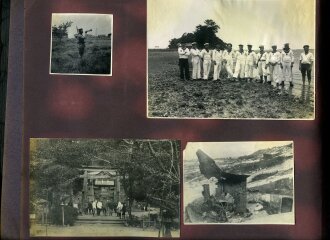 Internierte Angehörige der kaiserlichen Marine in Japan. Fotoalbum mit 163 Fotos eines Angehörigen des Kriegsgefangenenlager Narashino
