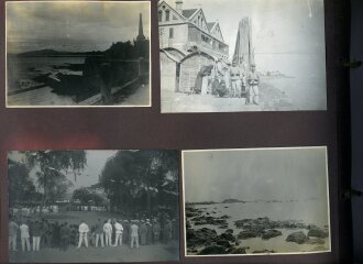 Internierte Angehörige der kaiserlichen Marine in Japan. Fotoalbum mit 163 Fotos eines Angehörigen des Kriegsgefangenenlager Narashino