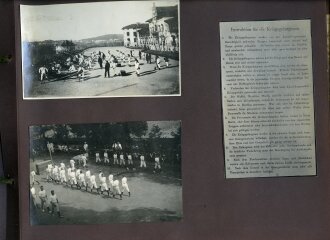 Internierte Angehörige der kaiserlichen Marine in Japan. Fotoalbum mit 163 Fotos eines Angehörigen des Kriegsgefangenenlager Narashino