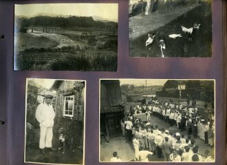 Internierte Angehörige der kaiserlichen Marine in Japan. Fotoalbum mit 163 Fotos eines Angehörigen des Kriegsgefangenenlager Narashino