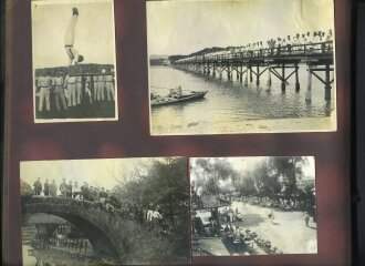 Internierte Angehörige der kaiserlichen Marine in Japan. Fotoalbum mit 163 Fotos eines Angehörigen des Kriegsgefangenenlager Narashino