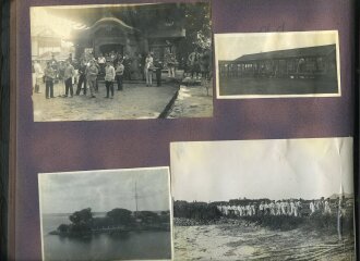 Internierte Angehörige der kaiserlichen Marine in Japan. Fotoalbum mit 163 Fotos eines Angehörigen des Kriegsgefangenenlager Narashino