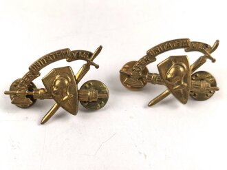 U.S. Texas Military University Collar device, pair
