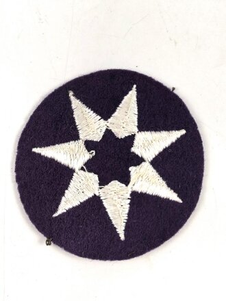 U.S. Army WWII , 7th Service Command , White Back Patch...