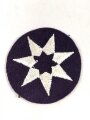 U.S. Army WWII , 7th Service Command , White Back Patch on Felt