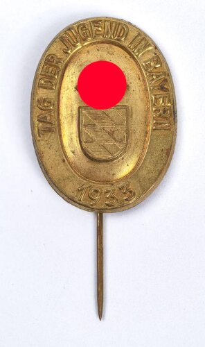 Blechabzeichen "Tag der Jugend in Bayern 1933"