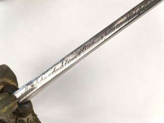 Frankreich, Artilleriesäbel  für Offiziere Modell 1822/99, Manufacture de Chatellerault 1919. Guter Gesamtzustand