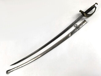 Frankreich, Artilleriesäbel  für Offiziere Modell 1822/99, Manufacture de Chatellerault 1919. Guter Gesamtzustand