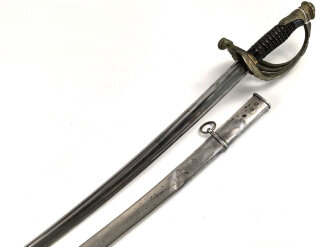 Frankreich, Artilleriesäbel  für Offiziere Modell 1822/99, Manufacture de Chatellerault 1919. Guter Gesamtzustand