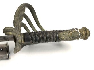 Frankreich, Artilleriesäbel  für Offiziere Modell 1822/99, Manufacture de Chatellerault 1919. Guter Gesamtzustand
