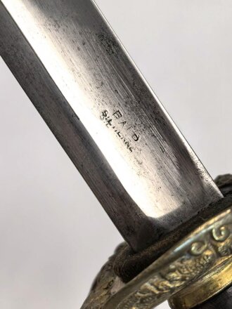 Frankreich, Artilleriesäbel  für Offiziere Modell 1822/99, Manufacture de Chatellerault 1919. Guter Gesamtzustand