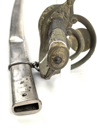 Frankreich, Artilleriesäbel  für Offiziere Modell 1822/99, Manufacture de Chatellerault 1919. Guter Gesamtzustand