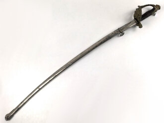 Frankreich, Artilleriesäbel  für Offiziere Modell 1822/99, Manufacture de Chatellerault 1919. Guter Gesamtzustand